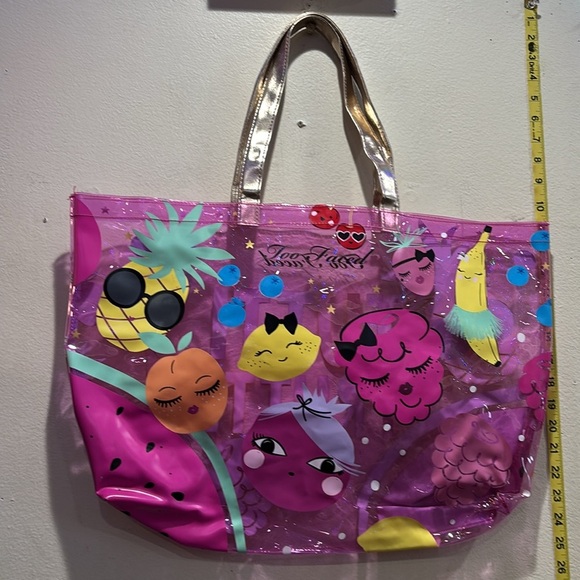 Too Faced Pink Tutti Frutti Tote Bag - Picture 5 of 7